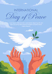 International day of peace vector poster