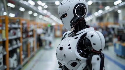 Fototapeta premium the realm of Robotics and Automation, where machines mimic human actions, reshaping industries and enhancing efficiency