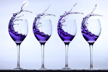 High-speed photography capturing splashes, breaking glass and fun drinks

