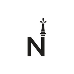 Letter N Hose Fire logo icon vector template.eps