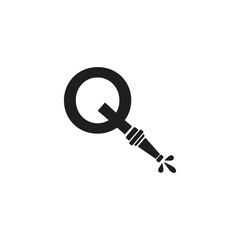 Letter Q Hose Fire logo icon vector template.eps