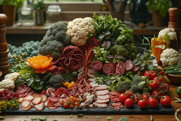 Charcuterie composition (604.)