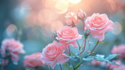 Soft Pink Rose Blur Background