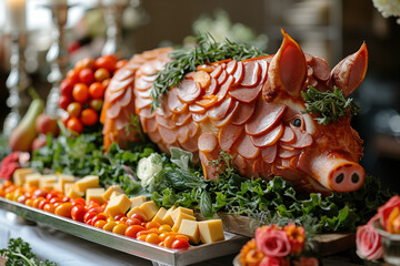 Charcuterie composition (604.)