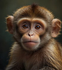 Obraz premium close up of a cute macaque