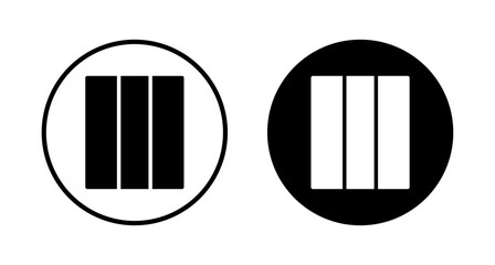 Library icon vector isolated on white background. Book icon vector