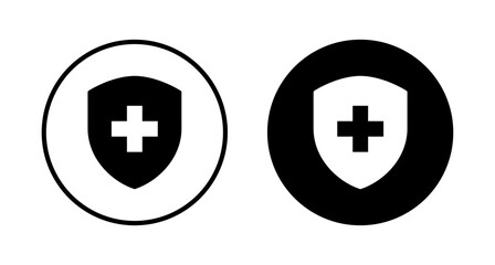 Health insurance icon vector isolated on white background. Insurance health document icon