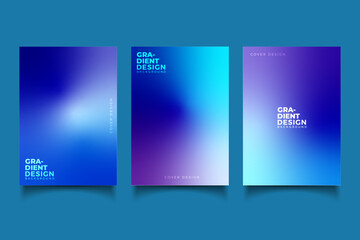 Abstract modern gradient blurred with vibrant for business cover template design