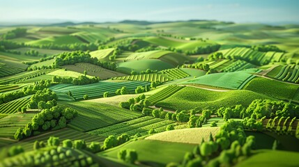 Fototapeta premium AI-powered technology helps farmers optimize their operations.