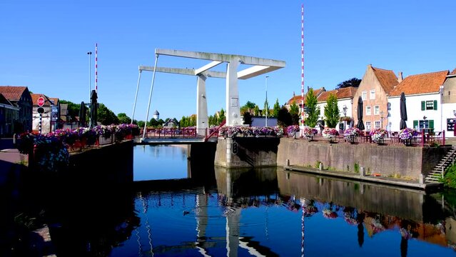 Kaaibrug in the city of Brielle, Netherlands.