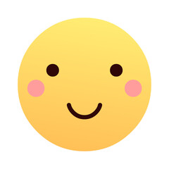 emoticon face illustration on white background