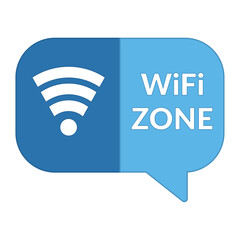 Wifi zone label Vector illustration