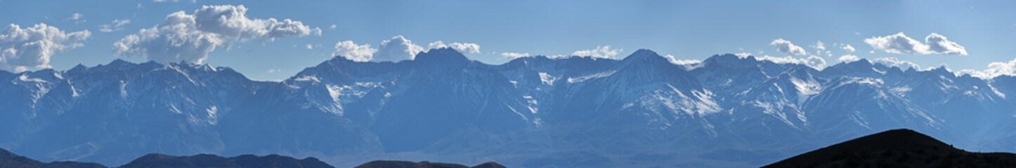 High Sierra Panorama Of The Sierra Crest Near Big Pine California