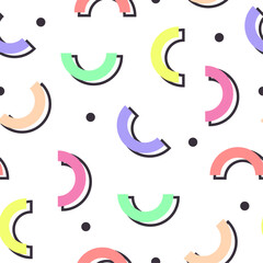 Fototapeta premium Geometric shapes background in flat design