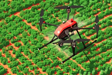 Agriculture utilizes drones to revolutionize farm operations and crop surveys with modern technology and precision techniques