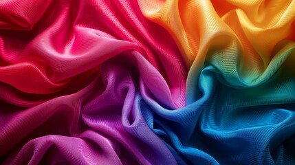 Obraz premium Arrange the colors in soft gradient waves, blending seamlessly across a minimalistic backdrop, Ai Generated