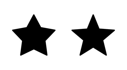 Star Icon set. rating icon vector. favourite star icon