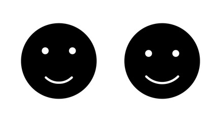 Fototapeta premium smile icon set. smile emoticon icon. feedback