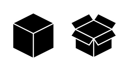 Box icon set. box vector icon, package, parcel