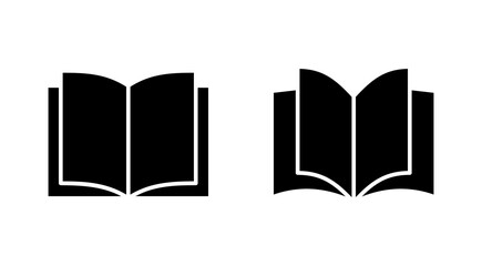 Book icon set. open book icon vector. ebook icon