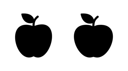 Apple icon set. Apple vector icon. apple symbols for your web design.