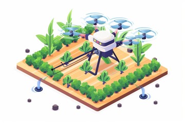 Automated camera drones transform colorful vineyard management, utilizing smart industry drones for precision spraying in gray farming environments