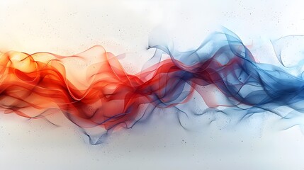 Innovative Smart Material Sketch American Flag Reacting to Dynamic Stimuli