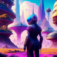 사이버 펑크 배경