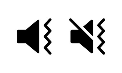 Sound vibrate mode icon set