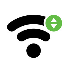 Wifi status icon Vector illustration