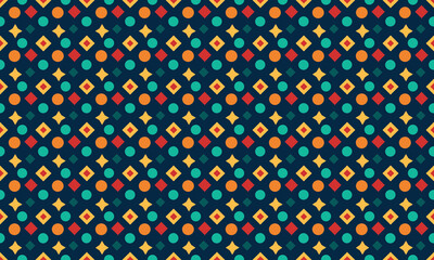 Flat Design Seamless Pattern Wallpaper Background
