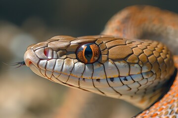 Obraz premium Playful Snake Charmer: Nordic Desert Dance by Magma Pits