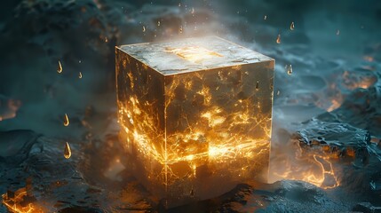 The Cube of Secrets: A Luminous Beacon of Mystery and Grandeur