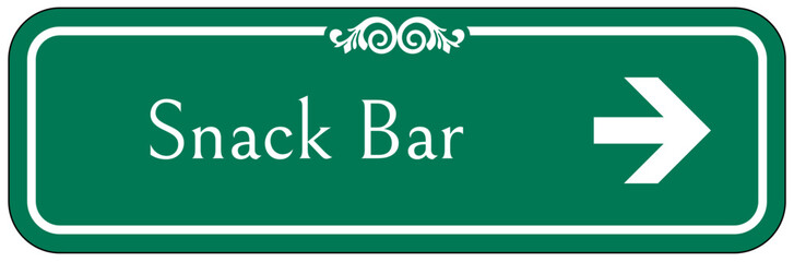 Fototapeta premium Snack bar sign