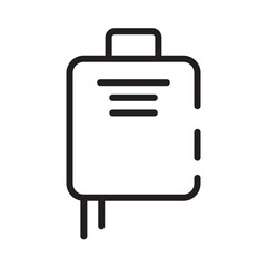 Bag Blood Donate Line Icon