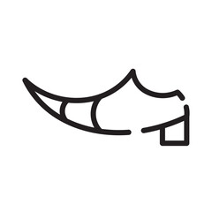 Boots Cowboy Shoe Line Icon