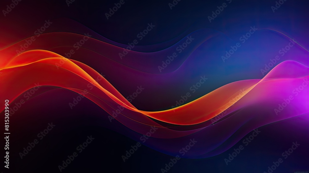 Wall mural abstract gradient background with dynamic energy lines