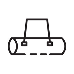 Fototapeta premium Bag Fitness Gym Line Icon