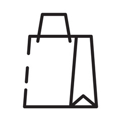 Bag Paper Shop Line Icon