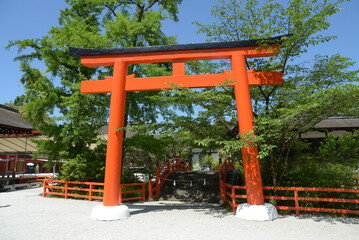 下鴨神社　輪橋の鳥居　京都市左京区