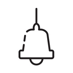 Bell Xmas Year Line Icon