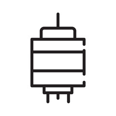 Lantern New Year Line Icon