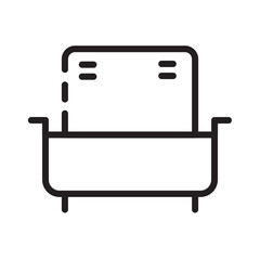 Comfort Home Sofa Line Icon