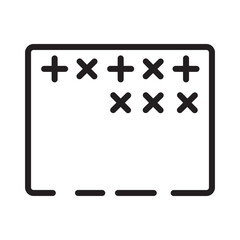 Fototapeta premium Fabric Fabrics Sewing Line Icon