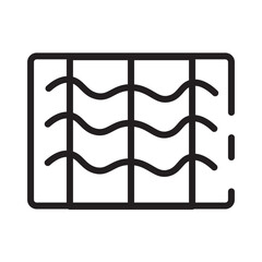 Fabric Fabrics Sewing Line Icon