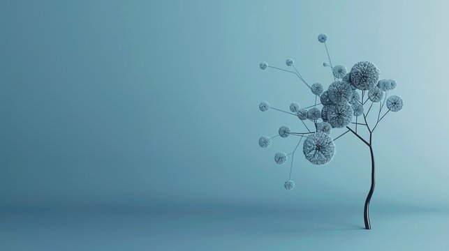Probability tree diagram branching out to illustrate various possible outcomes of a stochastic process.