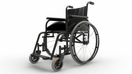 Fototapeta premium wheelchair isolated on white background