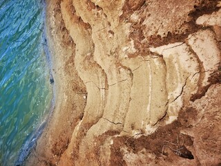 texture seat​ and​ layer of sand