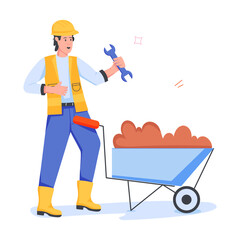 People Celebrating Flat Character Icons