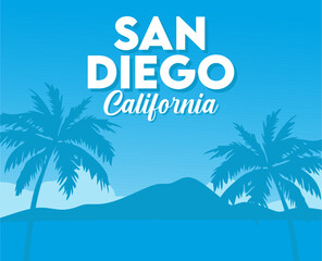 Obraz premium beach view in san diego california